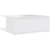 vidaXL Table basse blanche 80x80x31 cm Bois composite