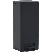 vidaXL Pedal Biner mit Anti-Fingerabdruck 30 l Edelstahl schwarz