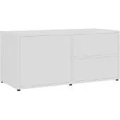 vidaXL Armoire TV Blanc 80x34x36 cm Bois composite