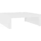 vidaXL Table basse blanche 100x100x35 cm bois composite