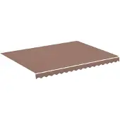 vidaXL Toile de store Marron 4x3 m