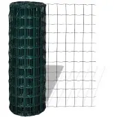 vidaXL Clôture de jardin grillagée 25x1,2m grillage métallique