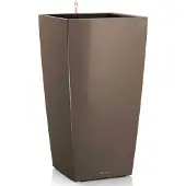 Lechuza Jardinière Cubico 40 ALL-IN-ONE Taupe haute brillance 18215