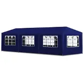 vidaXL Tente de réception 3x9 m bleue