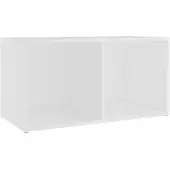 vidaXL Armoire TV blanche 72x35x36,5 cm Bois composite