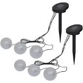 vidaXL Lampe flottante 6 pcs. LED pour étang et piscine