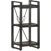 vidaXL Bibliothèque à 3 niveaux 40x30x80 cm Bois de manguier massif