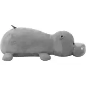 vidaXL Hippo en peluche Gris