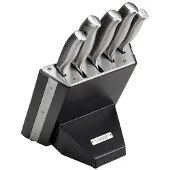 Diamant sabatier Riyouri Bloc à Couteaux 5 pièces Noir