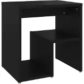 vidaXL Table de chevet noir 40x30x40 cm bois d'ingénierie