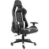 vidaXL Chaise de jeu Pivotante Blanc PVC