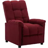 vidaXL Fauteuil relax rouge vin Tissu