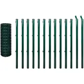 vidaXL Clôture européenne acier 25 x 1 m vert