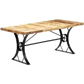vidaXL Table à manger 180x90x76 cm Bois de manguier massif