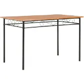 vidaXL Table à manger Marron 120x70x75 cm MDF