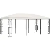 vidaXL Belvédère 3x6 M Crème Tissu