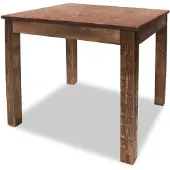 vidaXL Table de salle à manger mixte en vieux bois 82x80x76 cm