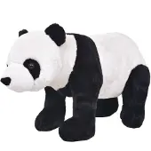 vidaXL Peluche Panda debout Peluche noire et blanche XXL