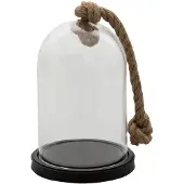 Clayre Eef Cloche en verre 6GL3367 Black 17x28 cm