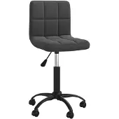vidaXL Chaise de bureau pivotante noir velours
