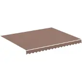 vidaXL Ersatztuch für awning 3x2,5 m braun
