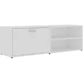 vidaXL Armoire TV Blanc 120x34x37 cm Bois composite