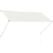 vidaXL Auvent rétractable 250x150 cm Crème