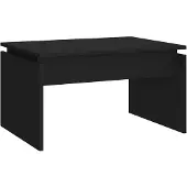 vidaXL Table basse noire 68x50x38 cm Bois composite