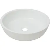 vidaXL Lavabo rond en céramique blanc 42 x 12 cm