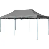 vidaXL Tente de réception Pop-Up pliable 3x6 m Anthracite