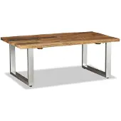vidaXL Table basse en vieux bois massif 100x60x38 cm