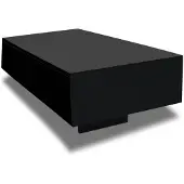 vidaXL Table basse noire brillante
