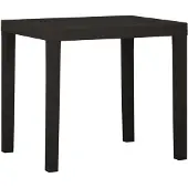 vidaXL Table de jardin anthracite 79x65x72 cm plastique