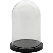 Clayre & Eef Cloche Ø 17x25 cm noir verre