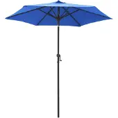 vidaXL Parasol bleu 200 x 224 cm aluminium
