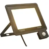 vidaXL Projecteur LED avec capteur 100 W blanc chaud