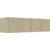 vidaXL Armoire TV Chêne Sonoma 120x30x30 cm Bois composite
