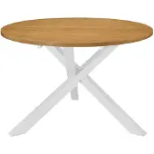 vidaXL Table de salle à manger blanche 120x75 cm MDF