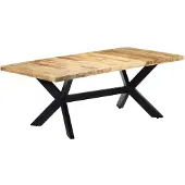 vidaXL Table de salle à manger 200x100x75 cm Bois de manguier solide