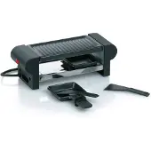 kela Grill BERNINA noir, 29,5x10,5x10 cm, 2 poêles et spatule KL-66490