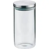 kela Boîte à provisions Baker 1,1L verre avec couvercle en acier inoxydable