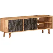 vidaXL Armoire TV 115x30x39 cm en bois massif d'acacia
