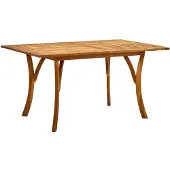 vidaXL Table de jardin 150x90x75 cm acacia massif