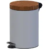 Alda Excellent – Poubelle de tri design 3l - Marron/blanc