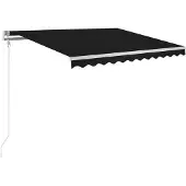 vidaXL Store automatique rétractable 300x250 cm Anthracite
