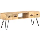 vidaXL Armoire TV 120x35x45 cm bois massif de manguier