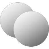vidaXL Miroirs muraux 2 pcs 70 cm Rond Verre