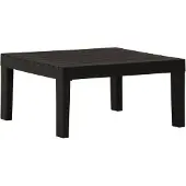 vidaXL Table de jardin Lounge plastique gris