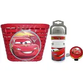 Disney Combo Corbeille, Bidon Et Sonnette Cars