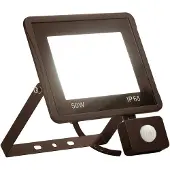 vidaXL Projecteur LED avec capteur 50W blanc chaud